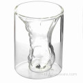 Beker van borosilicaatglas met spiertype